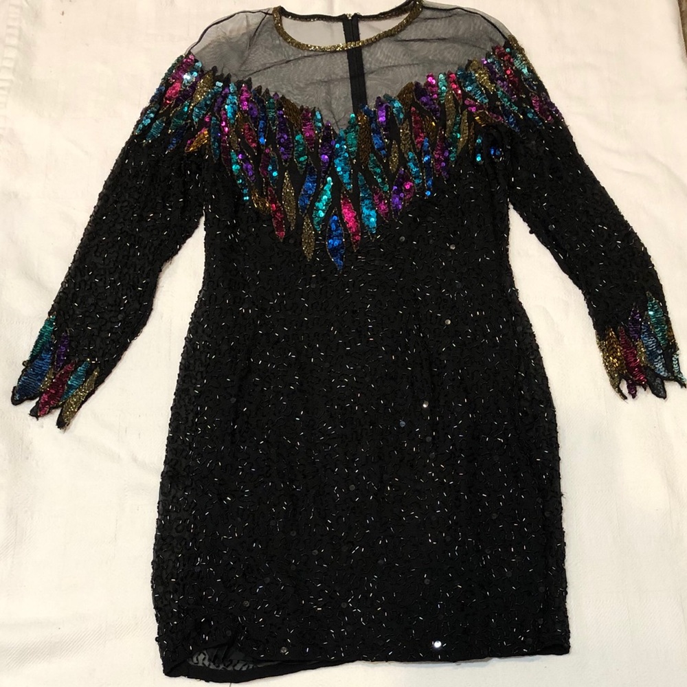Vintage NiteLine Sequence Dress sz12
